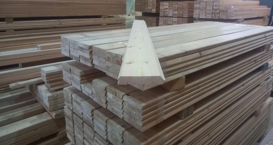 Вагонка Штиль из ангарской сосны — сечение и профиль